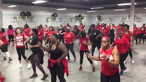 1.8K views · 71 reactions | AKA Pink goes Red Zumba event. | Crunch Fitness | Facebook