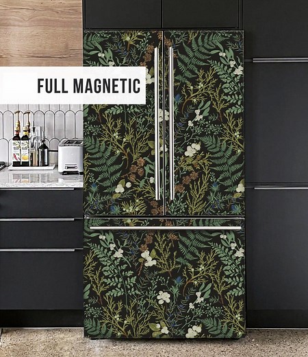 Magnetic Fridge Wrap, Refrigerator Wrap Vinyl Side by Side, Custom Magnetic decals for fridge Door, Full fridge magnet cover, Fridge skin - Etsy