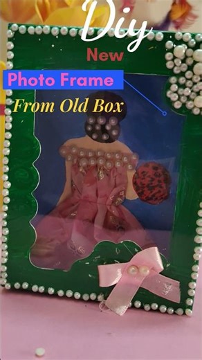 Diy photo frame from box #diy #art #shorts #trending