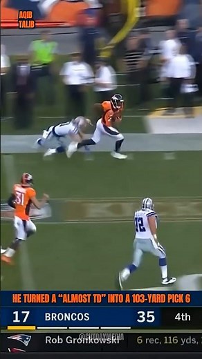 Aqib Talib's 103 Yard Pick Six! 🔥
