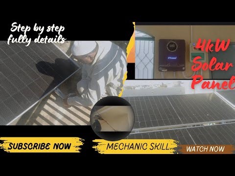 How I Installed a 4kW Solar Power System | Full Mechanical Work