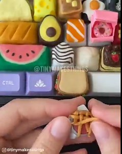 468K views · 755 reactions | This food keyboard is SO cute! For more cute keyboards checkout TINYMAKESTHINGS on TikTok (tiktok.com/@tinymakesthings) and Instagram (https://www.instagram.com/tinymakesthings) | Tasty | Facebook
