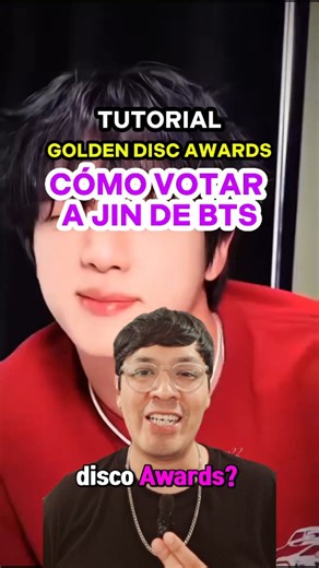 Daniel Calizaya on Instagram: "Tuto Army 💜💜 Cómo votar Kim Seok Jin en los Golden Disc Awards 🏆 . Tutorial Cómo votar por Kim Seok-Jin Seok Jin Cómo votar por Jin BTS #kimseokjin #seokjin #bts #army #goldendiscawards"
