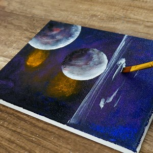 7.8K views · 226 reactions | Amazing Space ART  Acrylic PAINTING #art #artwork #painting #easy #satisfying #landscape #paintingart #planets | Paintify | Facebook