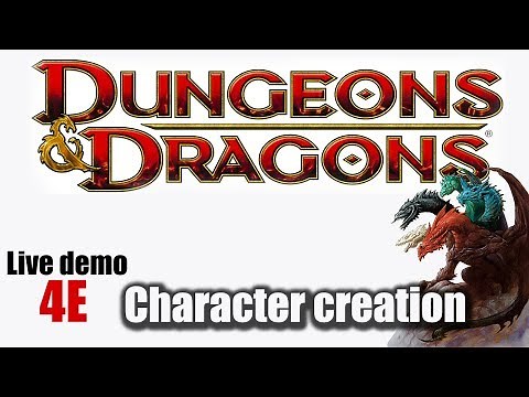 How to play Dungeons and Dragons fourth edition - character creation