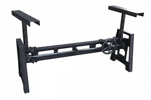 Adjustable Cast Iron Crank Table Base - Coffee to Dining Desk Workbench - DIY - Etsy