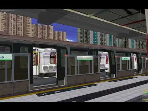 MTR K Train refurbished @ Kowloon Bay Station (OpenBVE)
