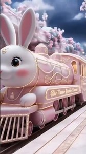 Soft Bunny Train Ride – Cozy & Magical Journey!