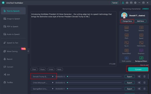Donald trump ai voice download