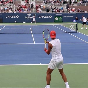 Rafa Nadal training at the US Open 💪 follow @lovetennis.com_ for everything tennis 🎾 #tennis #tennis🎾 #tennispro #tennisplayer #rafa #Nadal #lovetennis | Love Tennis