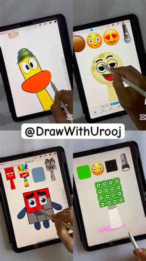 Sprunki Oc Pato Pocoyo Moon and Numberblocks #sprunkioc #emojimixing #numberblocks #pocoyo
