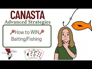 Learn Canasta Strategy Fishing Baiting Key to picking the pack 4 -7- 25 #pairs #canasta