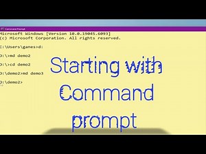 1 - Starting with command prompt | Basic DOS Commands | create directory Using command prompt