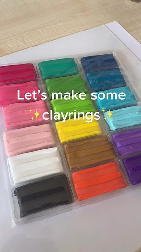 #clayrings #polymerclay #diy #tiktoktrend #smallbusiness #foryou