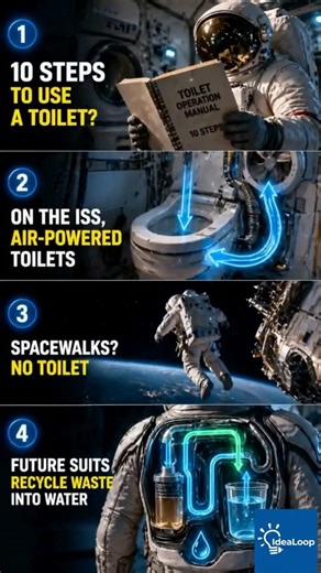 How Astronauts Use the Toilet in Space (Sci-fi vs. Reality #6)