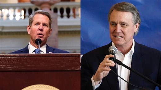 Kemp and Perdue clash over elections in debate
