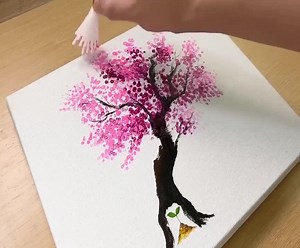 How to Paint a Growing Tree from Sprout / Acrylic Painting | ART Evolution
