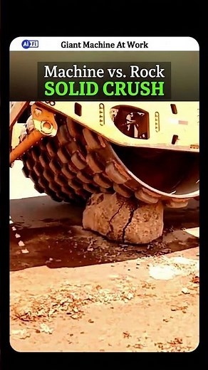 Heavy Sheepsfoot Roller Meets Solid Rock