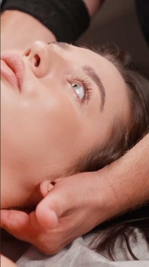 CHIROPRACTIC AND BACK MASSAGE — EMOTIONAL GIRL AND SPINAL ADJUSTMENT