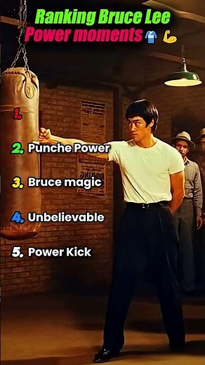 Top 5 Bruce Lee Moments That Prove He Was Superhuman 🤯 #BruceLee #MartialArts #PowerMoments