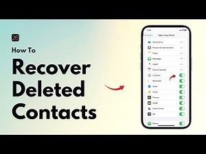 How To Recover Deleted Contacts On iPhone | Restore Deleted Contacts