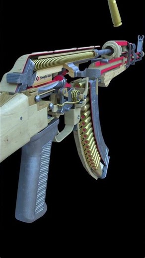 How an AK-47 works animation #AKM #AK47