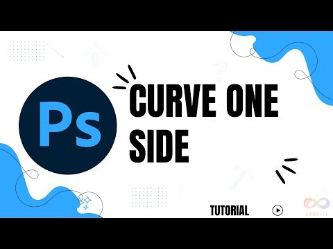 How to curve only one side of rectangle in Photoshop