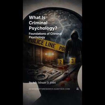 What is Criminal Psychology?