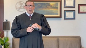 Watch CA judge's 'wildly improper' gun tutorial from his chambers