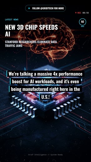 🚀 3D CHIP BREAKTHROUGH! 🧠