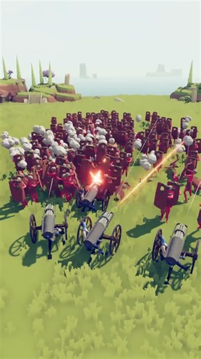 Is it possible to win?#Shorts #totallyaccuratebattlesimulator #tabs #gaming #redvsblue