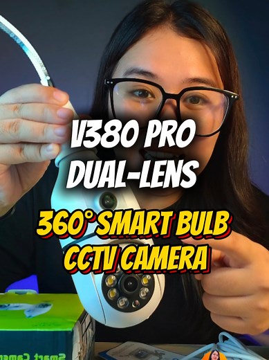 CCTV V380 Pro: 360° Smart Bulb Security Camera