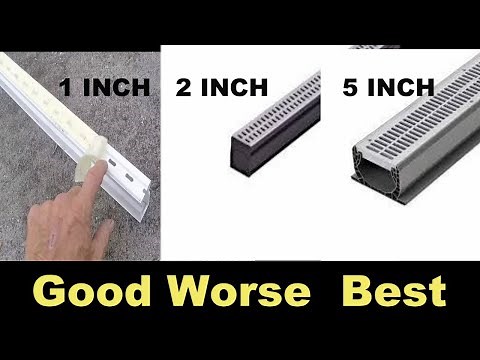 3 Ways to install Channel Drain BEST AND WORST