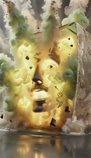 What Happens When You Blow Up a Face in Glass?