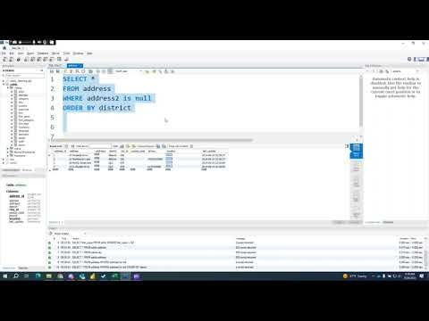 WHERE IS NULL, ORDER BY, LIMIT