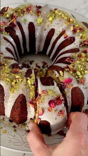 Lemon Pistachio Pound Cake | A Stunning Cake for Easy Entertaining