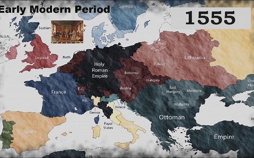 【历史地图】欧洲历史：从公元前400年到今天 每年