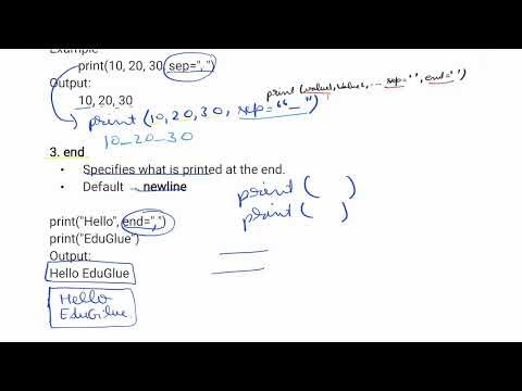 U1L23 Output in Python | print() Function | Output Formatting | Python for AKTU B.Tech 2nd Year