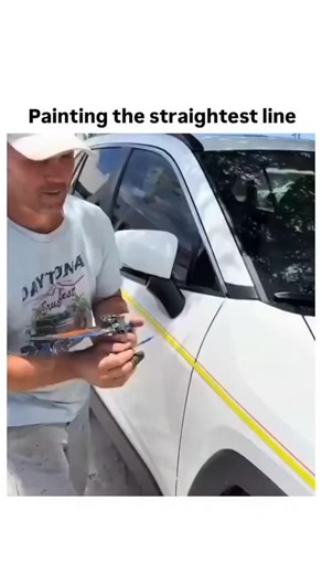 Yuvraj Singh binjhiya on Instagram: "- The video showcases a person applying a series of colored stripes to a car using a mechanical pinstriping tool, a technique detailed in automotive customization guides like those from Eastwood, which emphasize the importance of consistent width and alignment for professional results. - The process involves using a specialized brush and tape to ensure straight lines, a method that aligns with car detailing trends in 2025 where enhanced exterior aesthetics, i