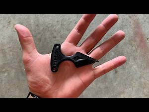 3D Printed PLA Push Dagger MK1 TESTING