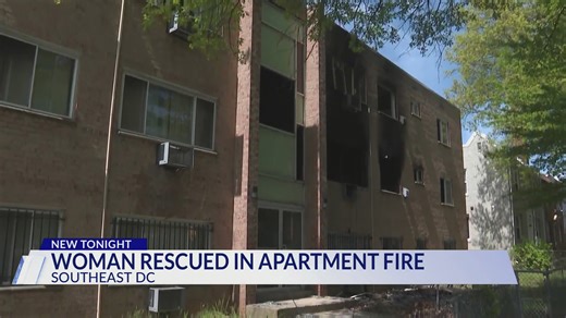 DC firefighters rescue woman from apartment fire in Southeast