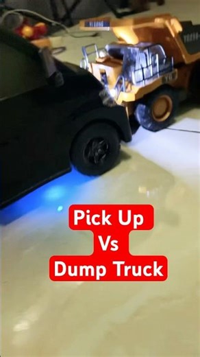 Pick up Vs Dump Truck #toys #car #truck #truck #bus #train