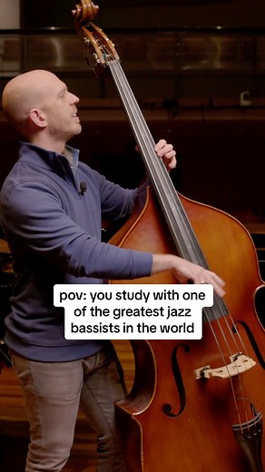 🎶 Just your everyday lesson with Professor of Jazz Bass Matt Brewer #jazz #jazzbass #jazzbassist #doublebass #jazzlesson | San Francisco Conservatory of Music