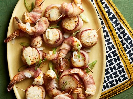Bacon Wrapped Shrimp and Scallops
