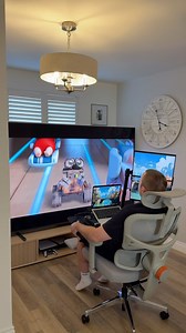 30K views · 451 reactions | AD | Remote WFH Setup  This is the upgraded laptop tray from @newtralofficial I’ve made videos about their previous version in the past but this is the upgraded version, bigger in size, dedicated mouse pad & compatible with other chairs too. I made a full video on YT if you’re interested - or see link in my bio  | developeradam | Facebook