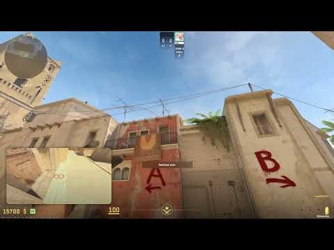 CS2 Mirage window smoke from T spawn