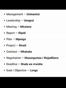 Office vocabularies- Misamiati ya ofisi #Kiswahili #office | Kiswahili East Africa