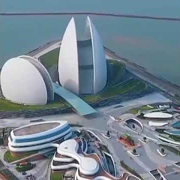 Zhuhai: The new opera house and landmark of Zhuhai China