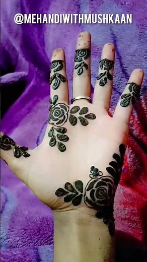 Muskan AMAZING Mehndi Designs Revealed! #shorts #viral #simple #system #heena #mehandi