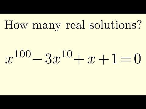 How Many Real Solutions Problem (Plus a Proof of Descartes' Rule of Signs)